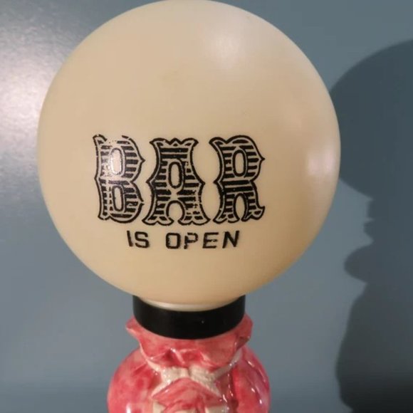 Vintage Dog Lamp "BAR IS OPEN" - Picture 5 of 10